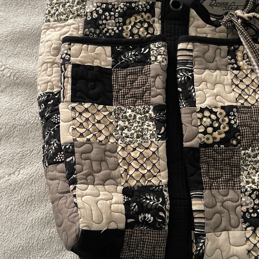 Donna Sharp Patchwork Tote Bag Women’s black - Picture 3 of 7